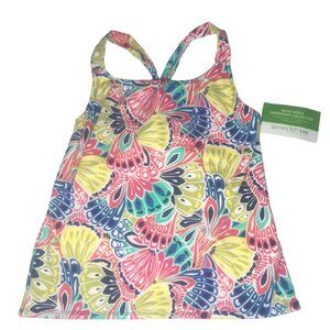 Kid's Garnet Hill New NWT Tank Top Swimsuit.  Bright Colorful. Size Girls 14
